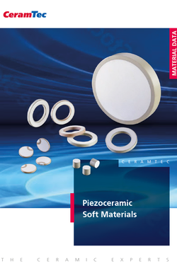 Cover picture of the Piezo Hard Materials brochure