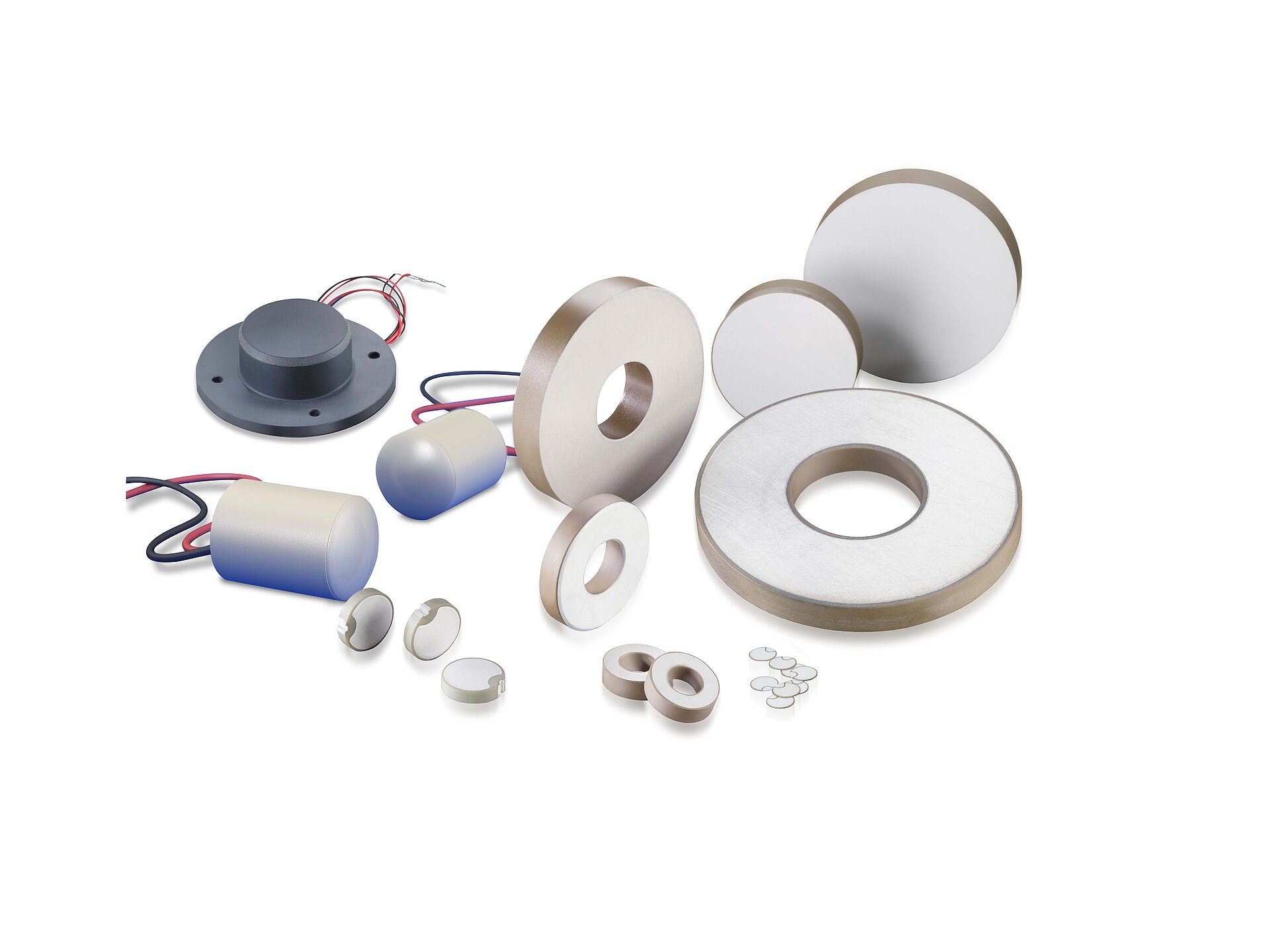 Piezoceramic components for electromechanical transducers