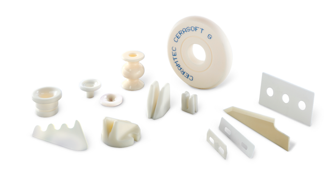Selection of ceramic components in the textile industry