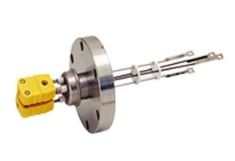 Thermocouple feedthroughs for temperature measurement in vacuum and pressure chambers from CeramTec